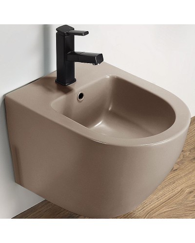 Биде CeramaLux В2342BDMC подвесное Капучино матовое