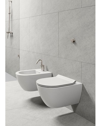 Биде GSI Pura 8865111 подвесное Белое глянцевое