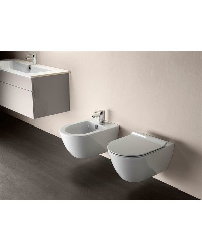 Биде GSI Pura 8865111 подвесное Белое глянцевое