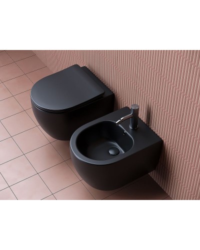 Биде Ceramica Nova Play CN3002MB подвесное Черное матовое