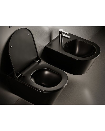 Биде Boheme Avva 974-B подвесное Черное матовое