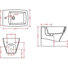Биде Artceram Jazz JZB001 01 00 подвесное Белое