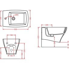 Биде Artceram Jazz JZB001 01 00 подвесное Белое