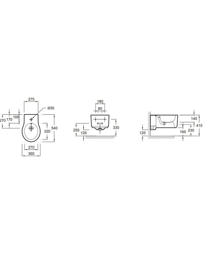 Биде Jacob Delafon Viragio E4774-00 подвесное Белое