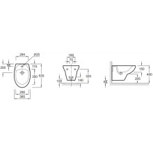 Биде Jacob Delafon Patio E4189-00 подвесное Белое
