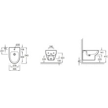 Биде Jacob Delafon Odeon Up E4765-00 подвесное Белое