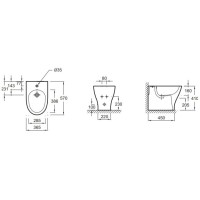 Биде Jacob Delafon Odeon Up E4798-00 Белое