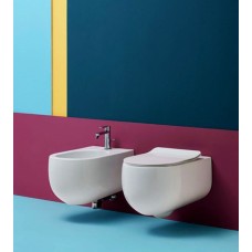 Биде Kerasan Flo 3123 подвесное с одним отверстием под смеситель