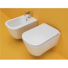 Биде Kerasan Tribeca 5125 подвесное с одним отверстием под смеситель