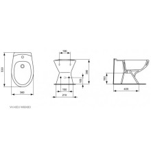 Биде напольное Ideal Standard Ecco W804001