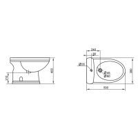 Напольное биде Cezares Primo CZR-621-T
