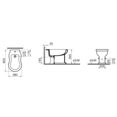 Биде напольное Vitra Efes 6597B003-0068