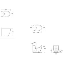 Биде напольное Simas Lft Spazio LFT21 bix1