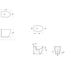 Биде напольное Simas Lft Spazio LFT21 bix1