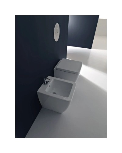 Биде напольное без ободка Kerasan Ego 322101x1