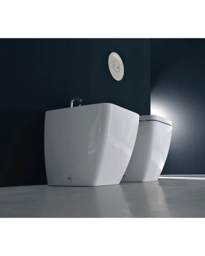 Биде напольное без ободка Kerasan Ego 322101x1