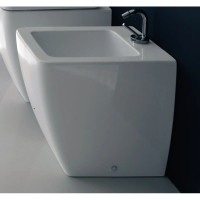 Биде напольное без ободка Kerasan Ego 322101x1