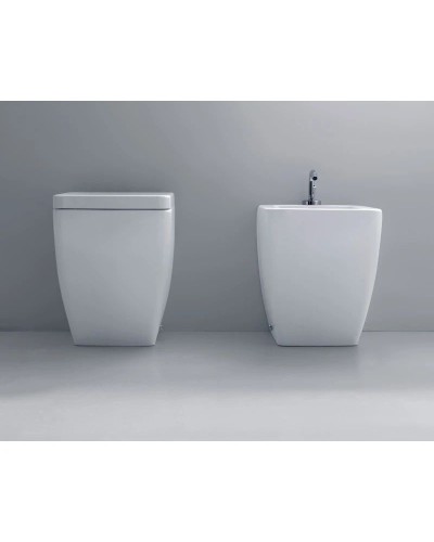 Биде напольное без ободка Kerasan Ego 322001x1