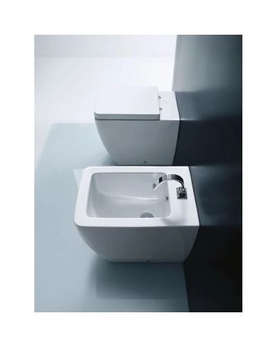 Биде напольное без ободка Kerasan Ego 322001x1