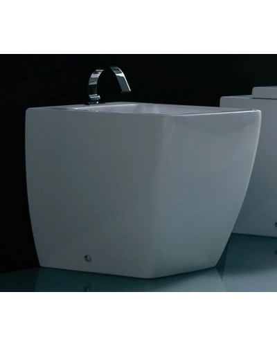 Биде напольное без ободка Kerasan Ego 322001x1