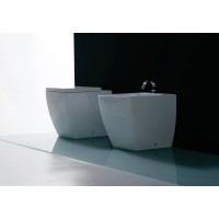 Биде напольное без ободка Kerasan Ego 322001x1