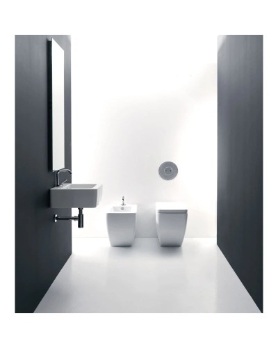 Биде напольное без ободка Kerasan Ego 322001x1