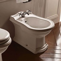 Биде напольное без ободка Kerasan Retro 102201x3