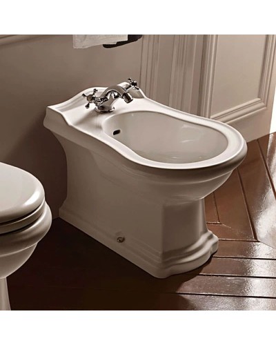 Биде напольное без ободка Kerasan Retro 102201x3