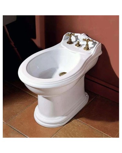 Биде напольное без ободка с одним отверстием под смеситель Azzurra Jubilaeum JUB500/M bix1