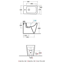 Биде напольное Globo Stone ST009.bix1