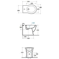 Биде напольное Globo Paestum PA026.bix1