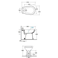 Биде напольное Globo Paestum PA009.bix1