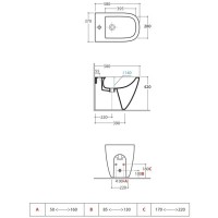 Биде напольное Globo Stockholm LA009.bix1