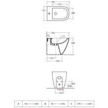 Биде напольное Globo Stockholm LA009.bix1
