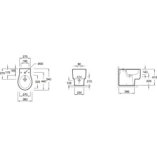 Биде напольное Jacob Delafon Formilia Viragio E4794-00