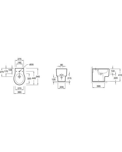 Биде напольное Jacob Delafon Formilia Viragio E4794-00