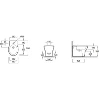 Биде напольное Jacob Delafon Ove E1705-0
