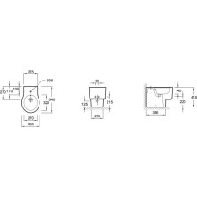 Биде напольное Jacob Delafon Formilia Viragio E4775-00