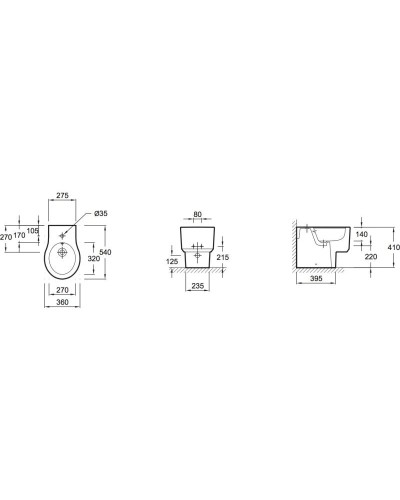 Биде напольное Jacob Delafon Formilia Viragio E4775-00