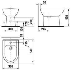 Биде напольное Jika Olymp 326110003041