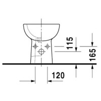 Биде напольное Duravit D-Code 22371000002