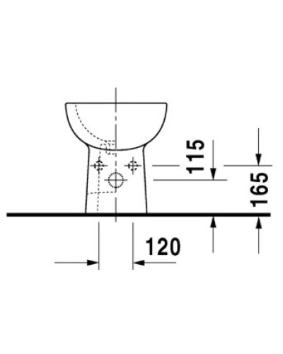 Биде напольное Duravit D-Code 22371000002