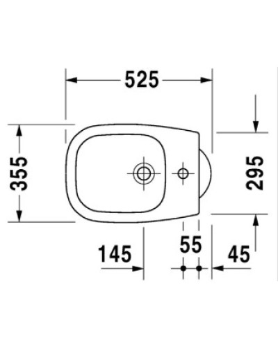 Биде напольное Duravit D-Code 22371000002