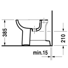 Биде напольное Duravit D-Code 22371000002