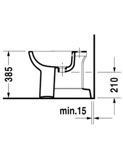 Биде напольное Duravit D-Code 22371000002