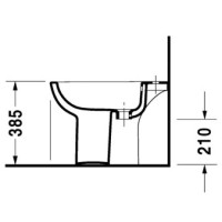 Биде напольное Duravit D-Code 22381000002