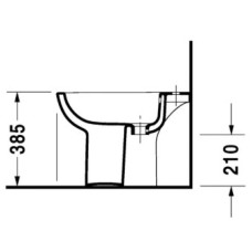 Биде напольное Duravit D-Code 22381000002
