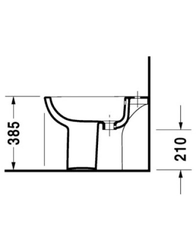 Биде напольное Duravit D-Code 22381000002