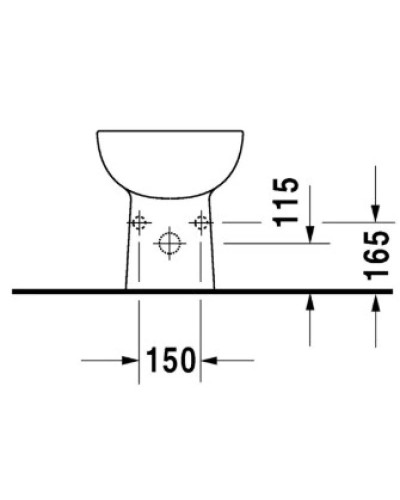 Биде напольное Duravit D-Code 22381000002