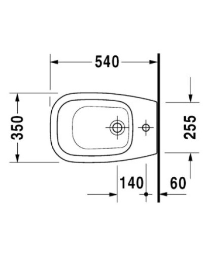 Биде напольное Duravit D-Code 22381000002